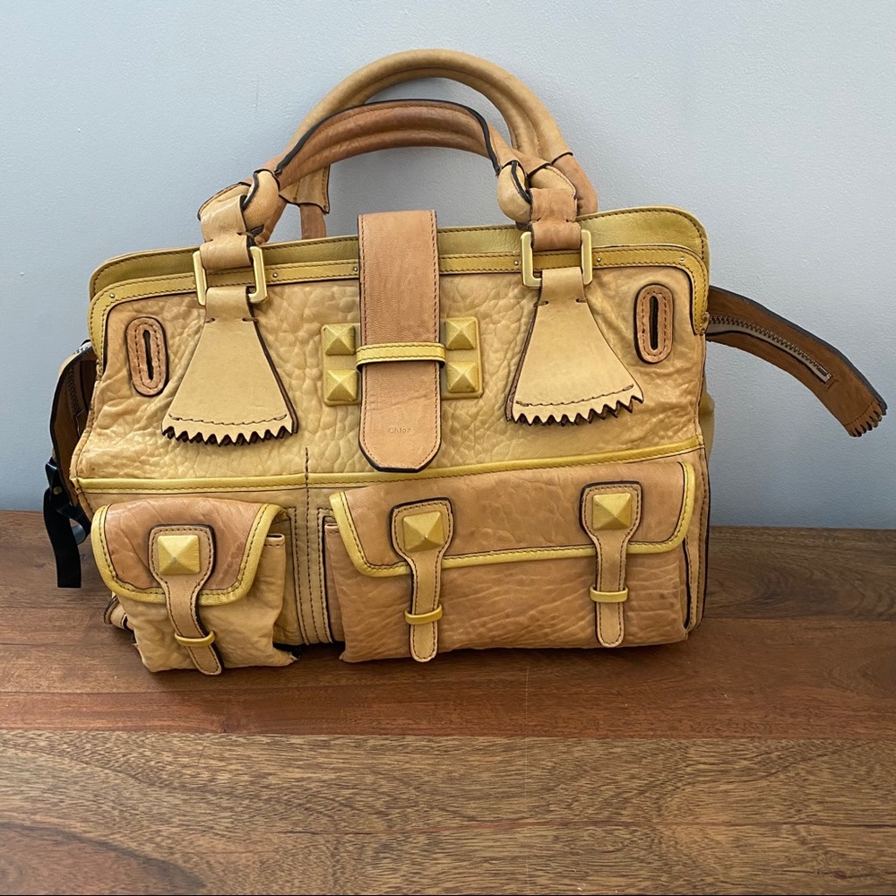Chloe Elvire Handbag - Golden/Tan